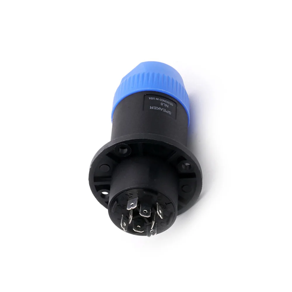 2sets 8Pins Speakon Connector Male Plug+Female Socket Twist Lock Audio Jack Cable Adapter for Amplifier Loudspeaker Connection