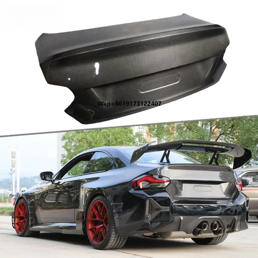 

For M2 G87 2021-2024 Dry Carbon Fiber Rear Trunk Lid Boot Tail Lid Cover Replacement Car Styling