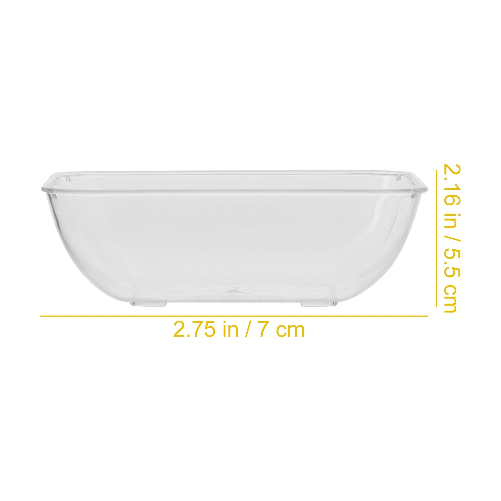 

50pcs Disposable Plastic Plates Sauce Bowls Mini Transparent Dishes Food Trays Ideal Home Store Restaurant Catering Kitchen Bar