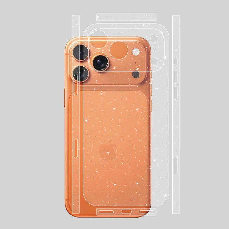 Tear Down Carbon Fiber Skin Wrap 3M Change Case für IPhone 17 Air 16 15 14 13 Pro Max Plus 16Pro 17Pro 17Air Back Sticker Cover