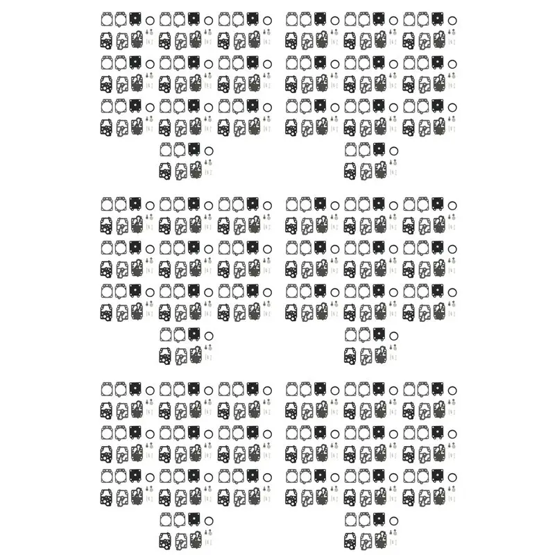 A98E-60Pcs Carburetor Repair Rebuild Gasket Needle Kit For Walbro K20-WYJ Echo Toro Ryobi Honda Homelite Trimmer