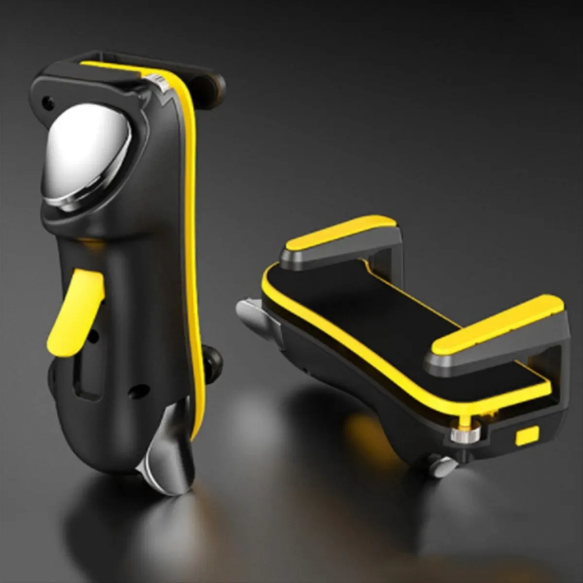 Fashion Six Finger for Game Trigger for Gaming Controller L1 R1 Alloy Key Button for Android Gamepad Joystick(Yellow)