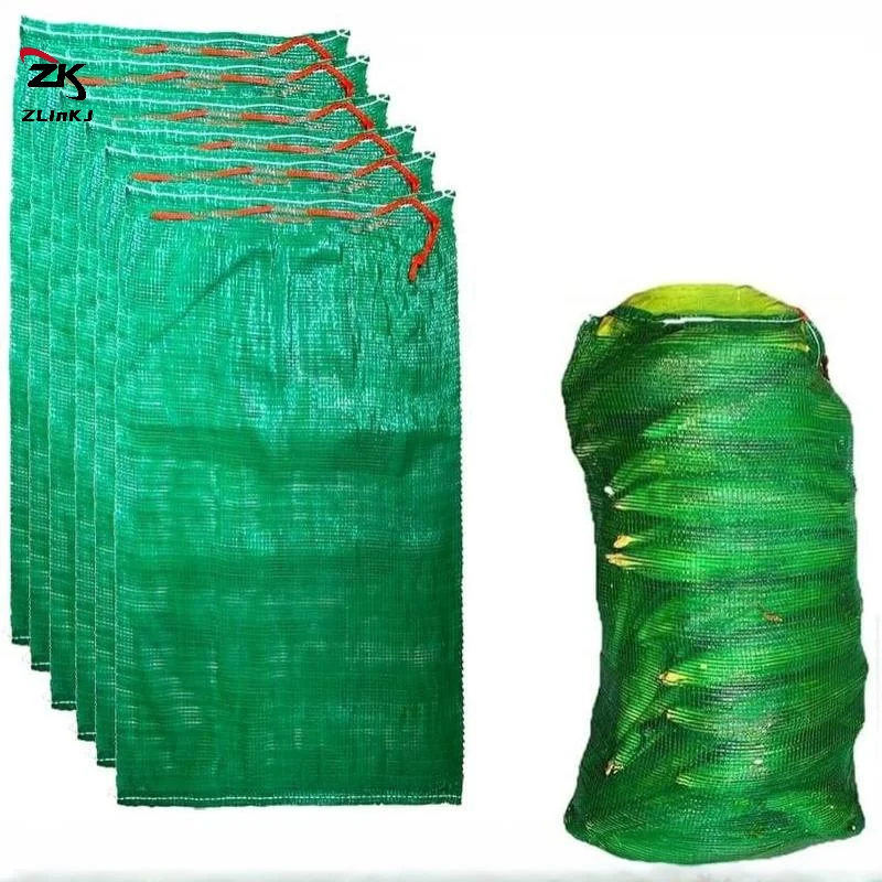 -10Pcs Extra Large Reusable Mesh Produce Storage Bags Suitable For Onions Potatoes Vegetables And Firewood