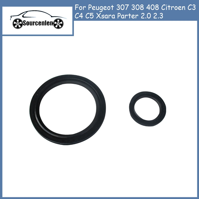 Front Rear Crankshaft Oil Shaft Seal 012728 012750 For Peugeot 307 308 408 508 Citroen C3 C4 C5 Xsara Parter 2.0 2.3