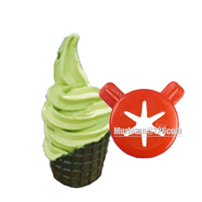 7Pieces Ice Cream Machine Inner Diameter 28mm/Outer Diameter 33mm Cone Machine Flower Mouth Magic Head Modeling Cap