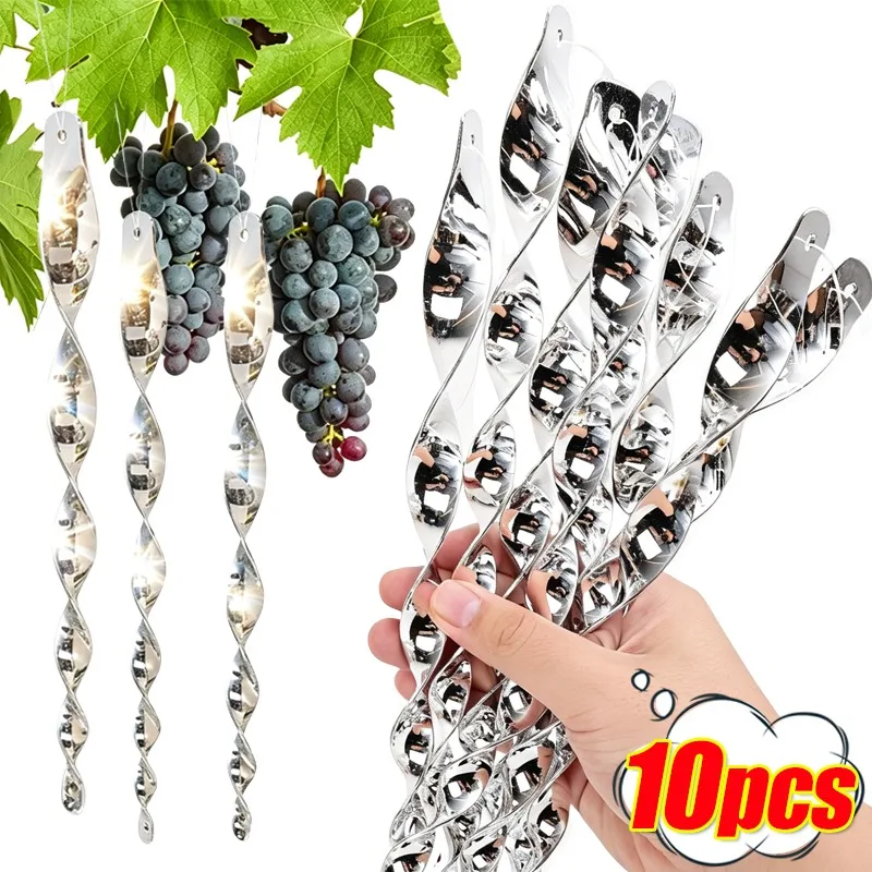Wholesale Reflective Bird Repeller Stick Spiral Hanging Anti Pigeon Bird Reflective Sticks Outside Orchard Garden Accessories