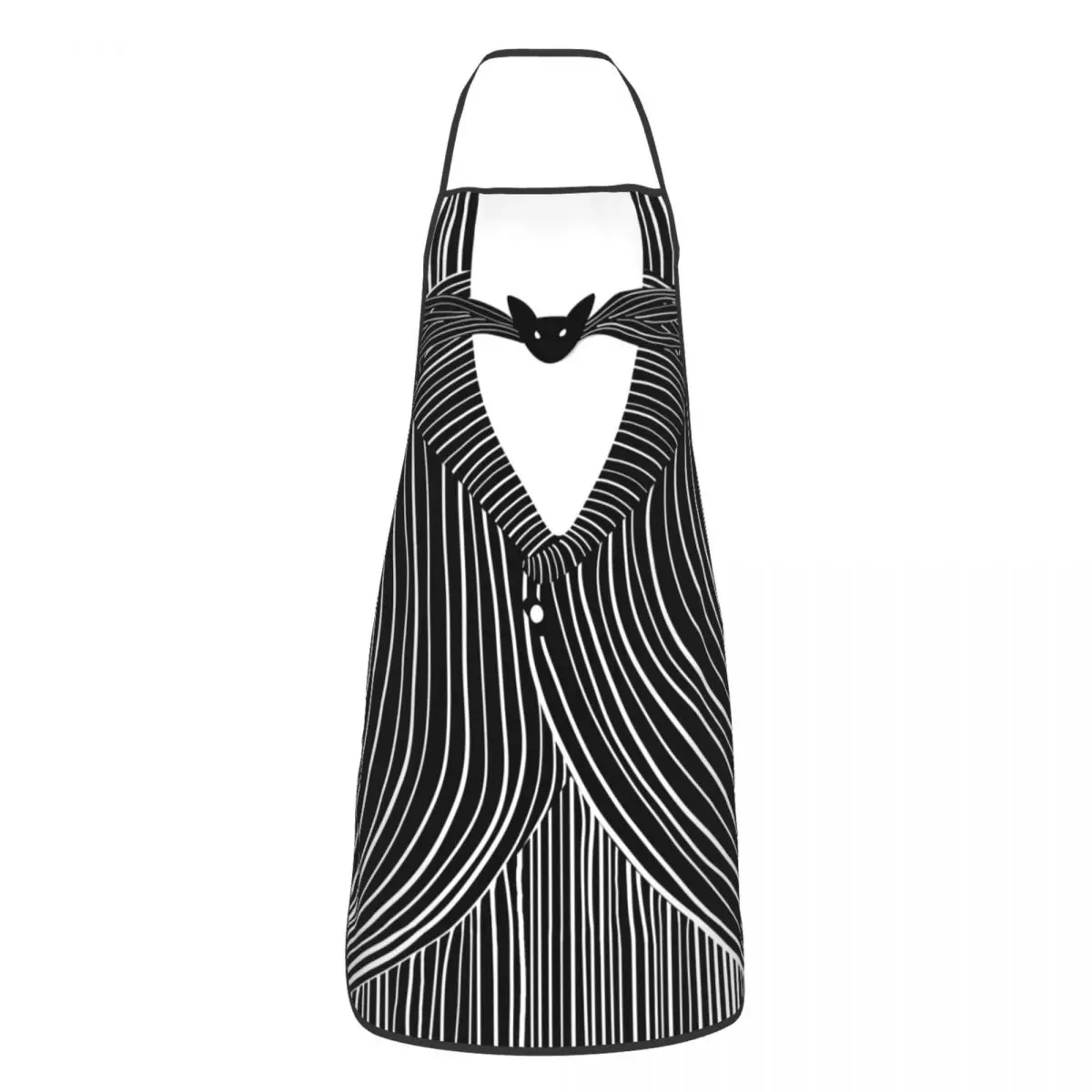 Custom Nightmare Before Christmas Jack Skullington Apron Bib Halloween Movie Cooking Kitchen Tablier Cuisine Chef Gardening