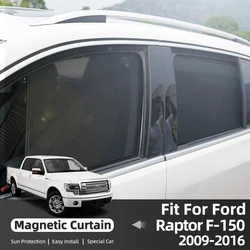 For Ford Raptor F-150 F150 F 150 2009-2016 Magnetic Car Sunshade Front Windshield Curtain Rear Side Window Sun Shade Pickup