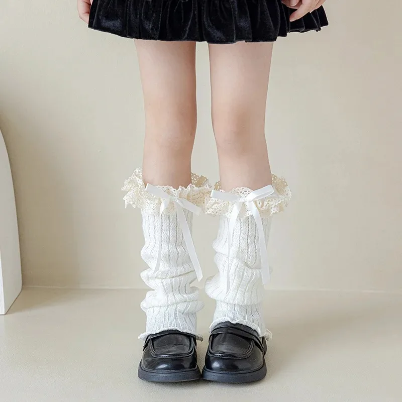 2025 New Autumn and Winter  Leg Cover Trend Personality Ballet Style Advanced Sense Cute Leg Cover Keep Your Legs Warm