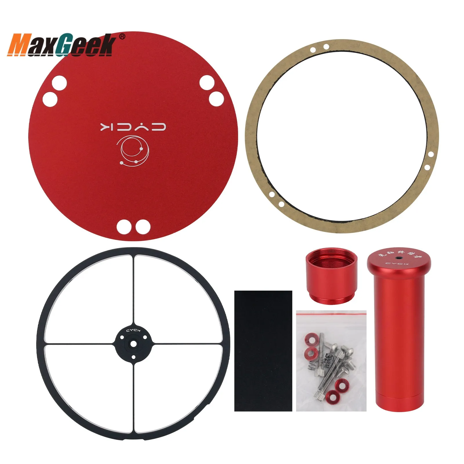 Maxgeek CYCK Telescope Parts Modification Kit with Optical Axis Terminator for Sky-Wathcer 200mm Telescopes（As option shown ）