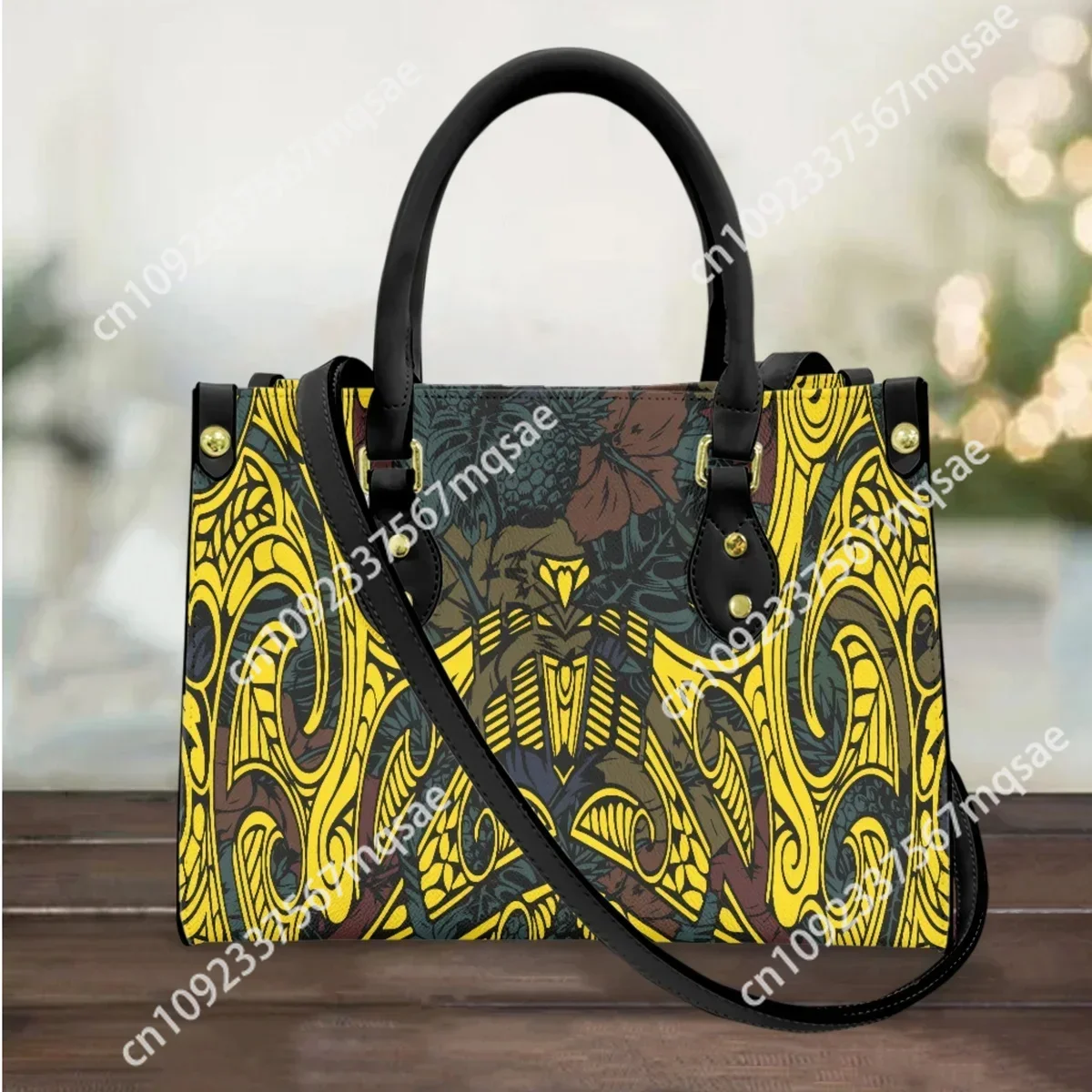 

2024 New Classic Trendy Cross Body Bags Tribal Polynesian Luxury Design Handbags Large Capacity Fashion Messenger Bag Bolsos