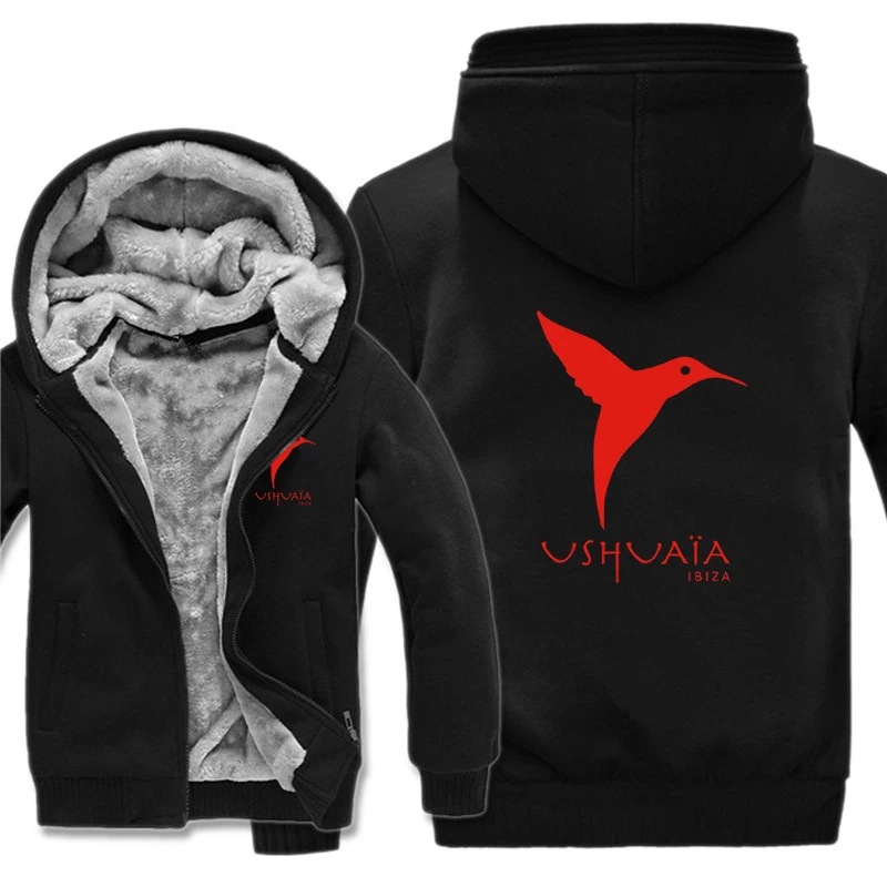 Ushuaia Ibiza Hoodies Men Fashion Coat Pullover Fleece Liner Jacket Ushuaia Ibiza Sweatshirts Hoody