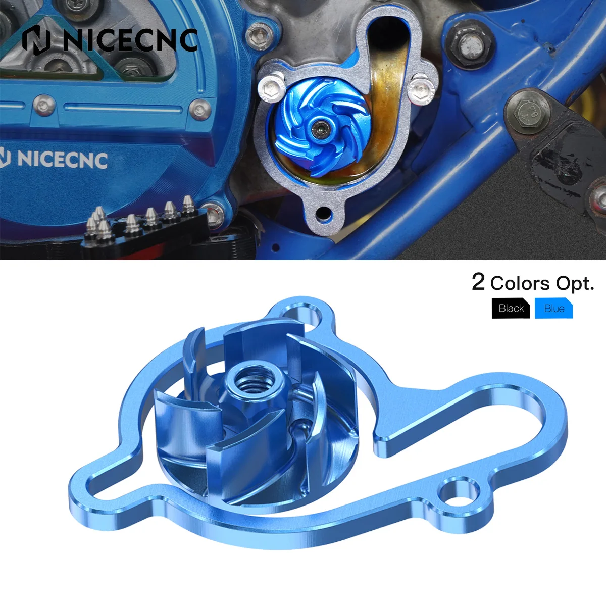 

NICECNC For Yamaha YZ85 YZ 85 2002-2018 Motorcycle Oversized Water Pump Impeller Cooler Kit Aluminum 2017 2016 2015 2014 2013