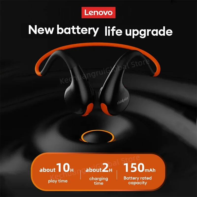 Original Lenovo X7 Air Conduction Headphone Wireless Bluetooth 5.3 Earphones Bone Conduction Sports Headset Outdoor EarHook Mic