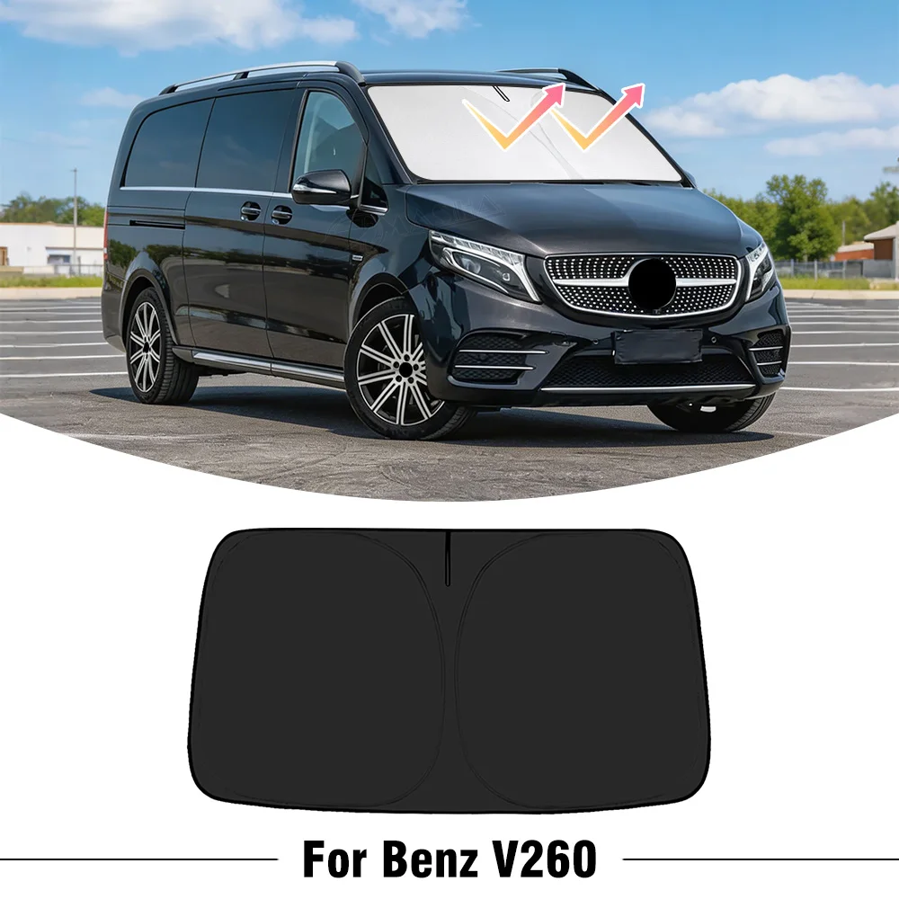 

For Mercedes Benz V260 Car Windshield Sunshade Cover Front Window Sun Shade Visor UV Protection Accessories