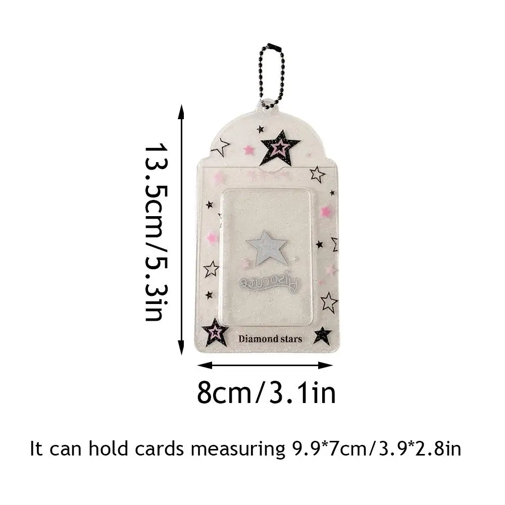 حار INS الكورية نمط أربع أوراق البرسيم ثلاثة بوصة حامل بطاقة شفافة المعبود المشجعين بطاقة كم طالب وجبة بطاقة واقية #6