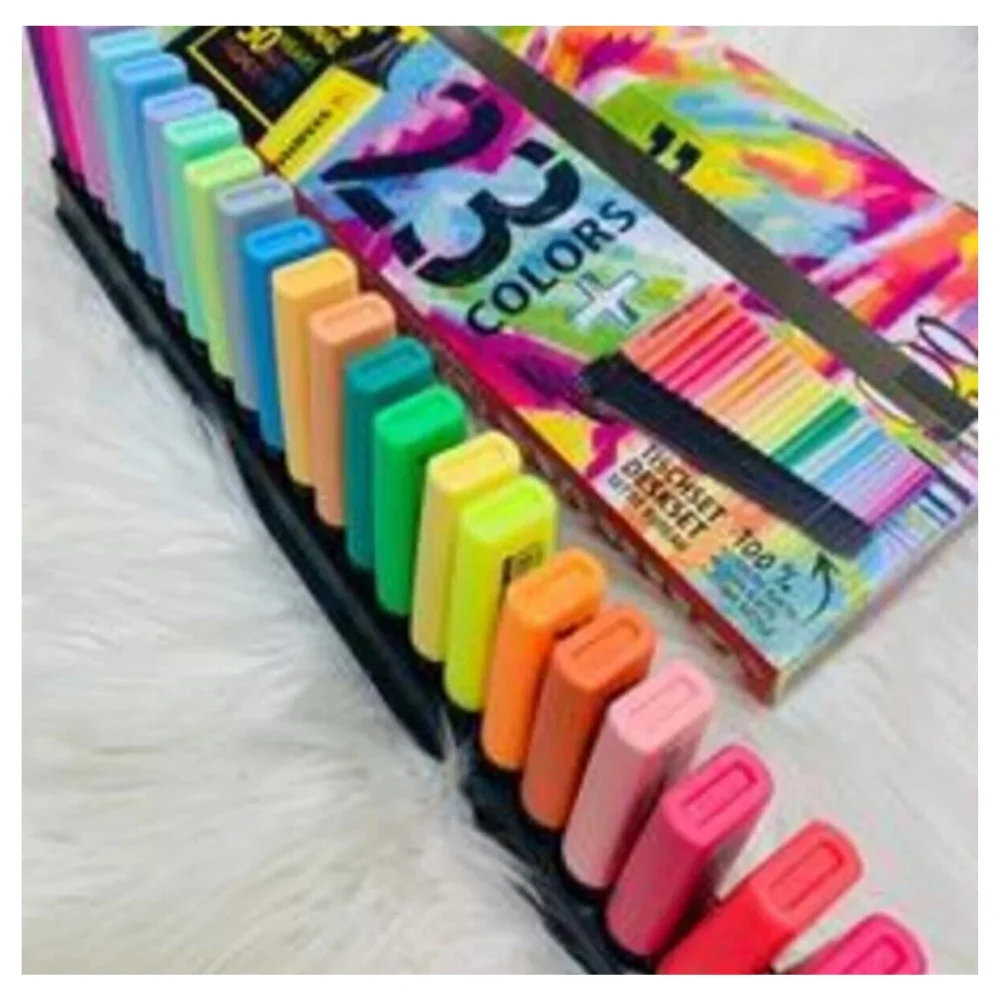 Pastel 23Pcs Text Highlighter Pastel Colors Ink Pens Arty Markers Desk Set Office Graffiti Pen