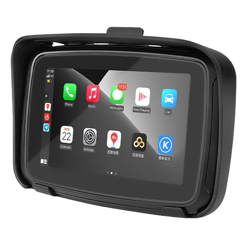 

IPX7 Motorcycle Waterproof Displa 5 Inch Motorcycle Wireless Apple Android Auto Portable Navigation Screen