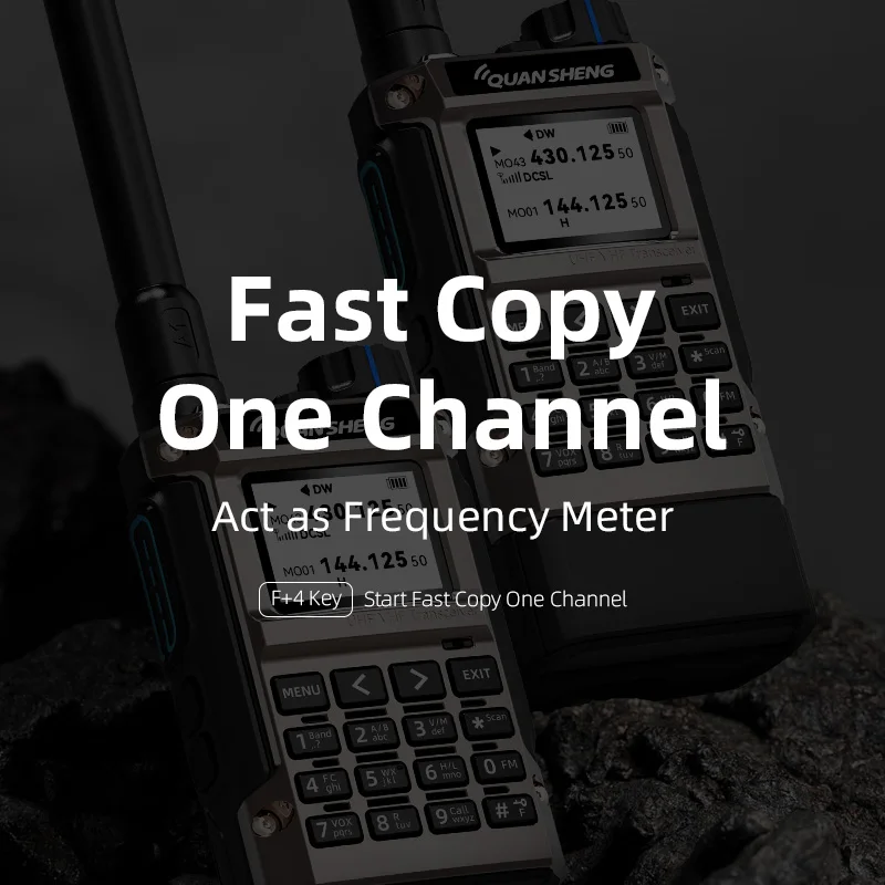 Quansheng UV-K1(8) 50-600 ميجا هرتز كامل النطاق هوائي لاسلكي تخاطب UHF VHF هام راديو نسخة لاسلكية نوع-C شحن