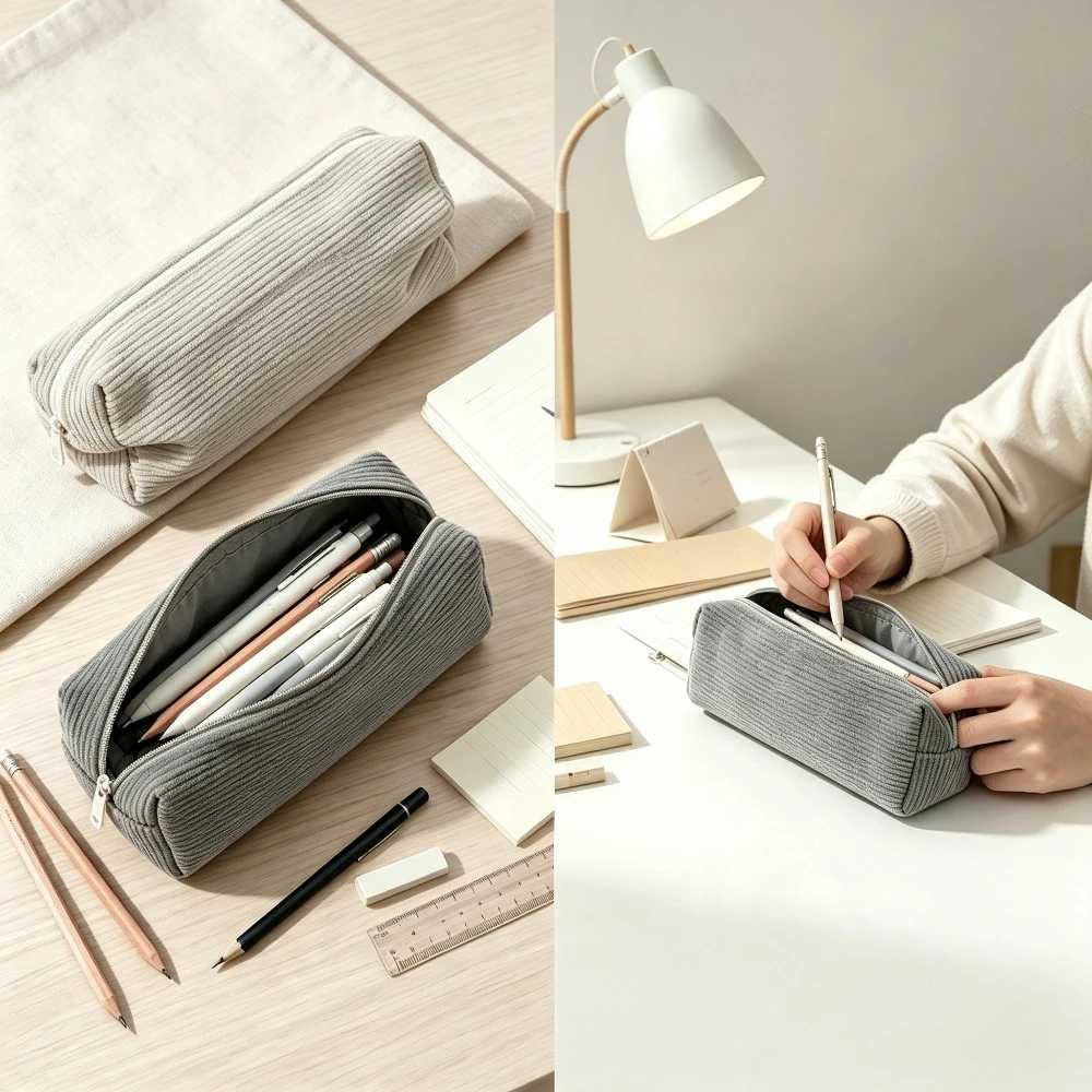 Zipper Fashion Cosmetic Bag Makeup Brush Lipsticks Organizer Bag Case Cartoon Shark Stationery Pencil Cosmetics Case Bags