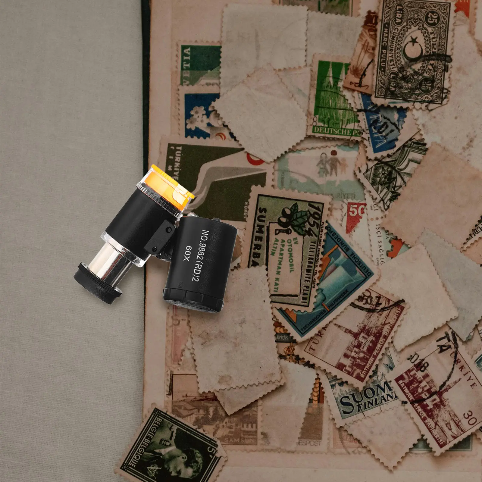 

Портативный карманный микроскоп с 60-кратным увеличением для идентификации монет, ювелирных изделий, текстиля, мини-лупа-микроскоп