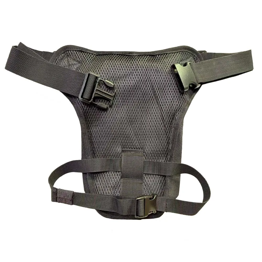 حقيبة الساق التكتيكية دراجة نارية الساق حزمة للجنسين سعة قابلة للتوسيع مادة متينة أشرطة كتف قابلة للتعديل الأنشطة في الهواء الطلق