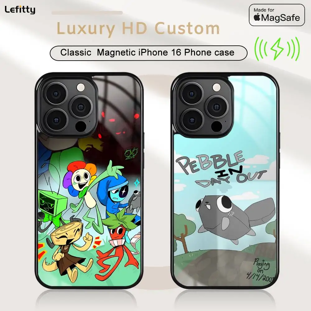 Чехол для телефона Game D-Dandys World MagSafe Magnetic для iPhone 16, 15, 14, 13, 12, 11 Pro Plus Max Mini, беспроводное зарядное устройство Funda