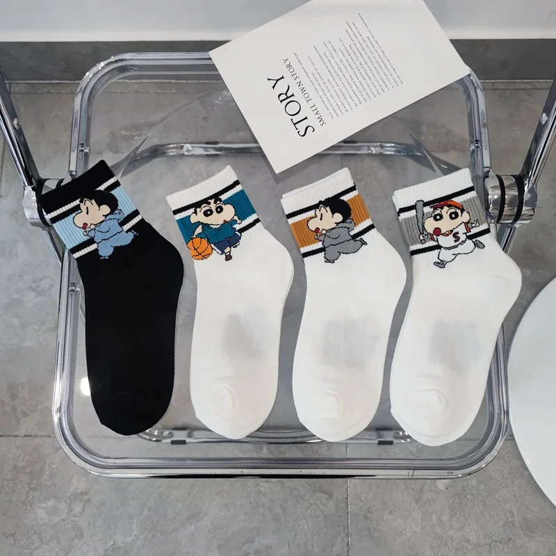 

Cartoon combed cotton mid-calf women's socks - Cute anime cartoon sports socks - Casual couple socks