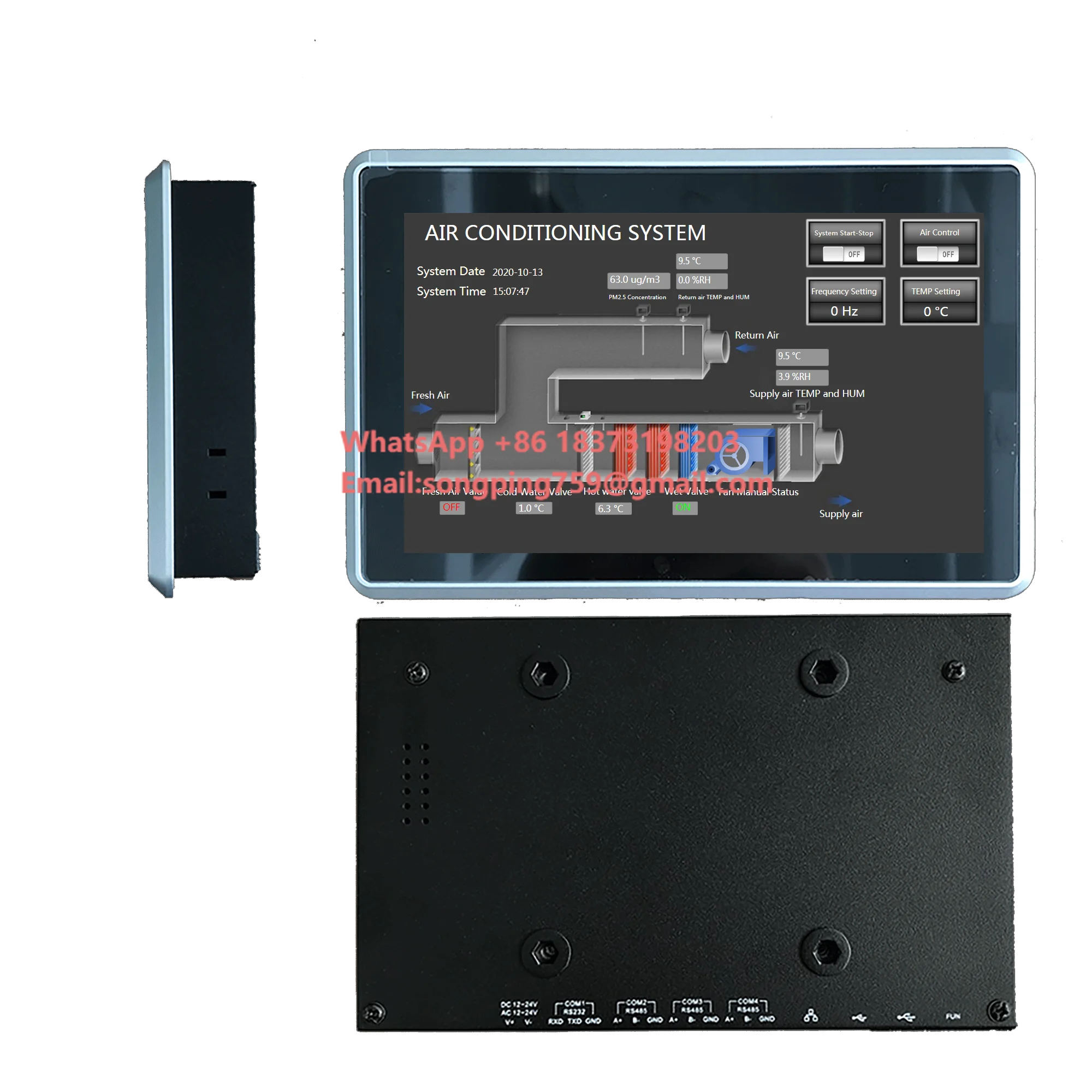 7 HMI Touch screen  with gateway function support moni tor remotely