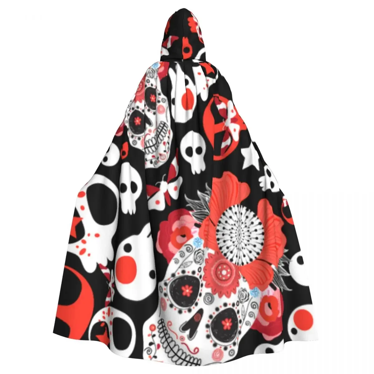 

Cosplay Medieval Costumes Cheerful Skulls Hooded Capes Long Robes Jackets Coat Carnival