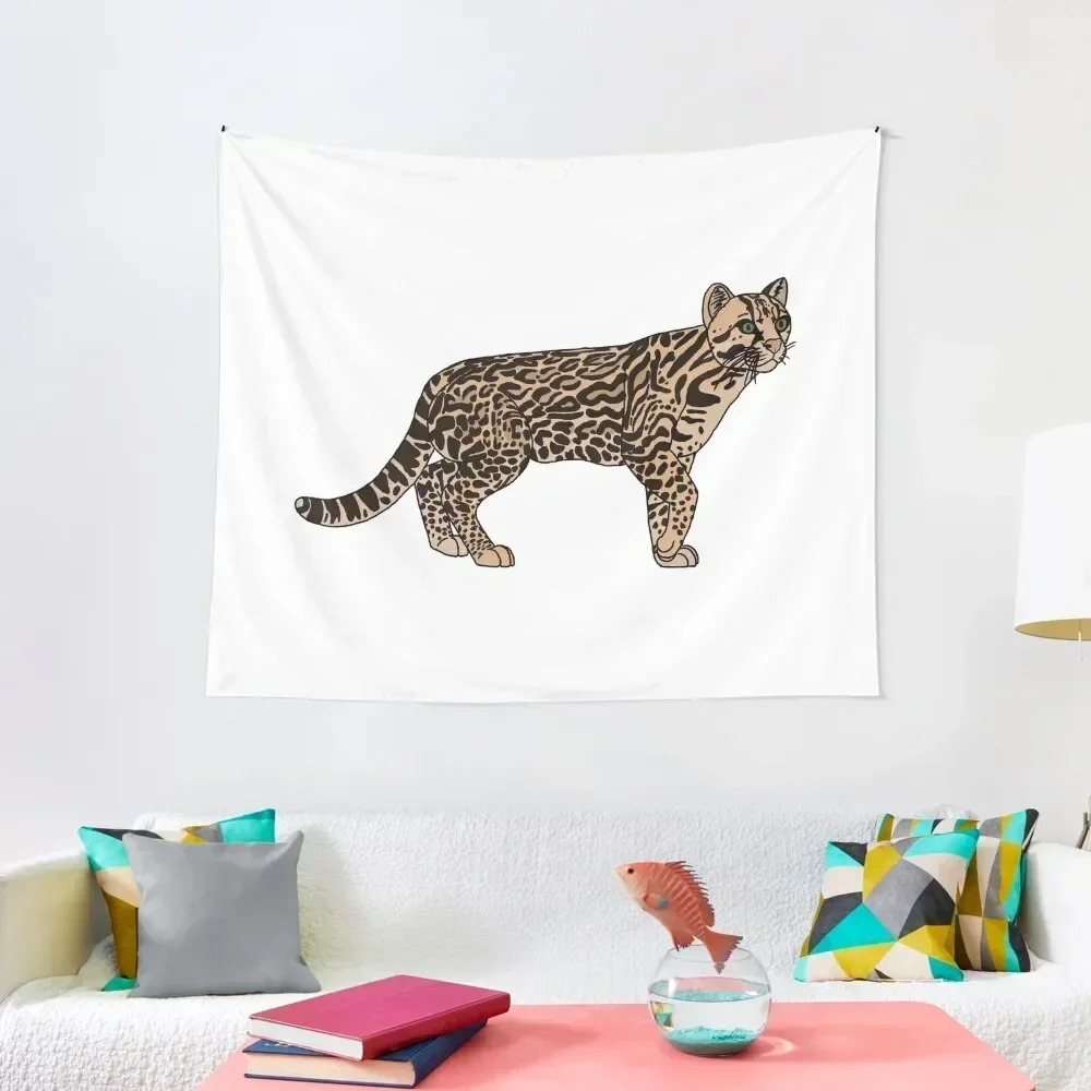 Ocelot Tapestry Decoration Wall Decoration For Rooms Wallpaper Bedroom Cute Room Decor Tapestry