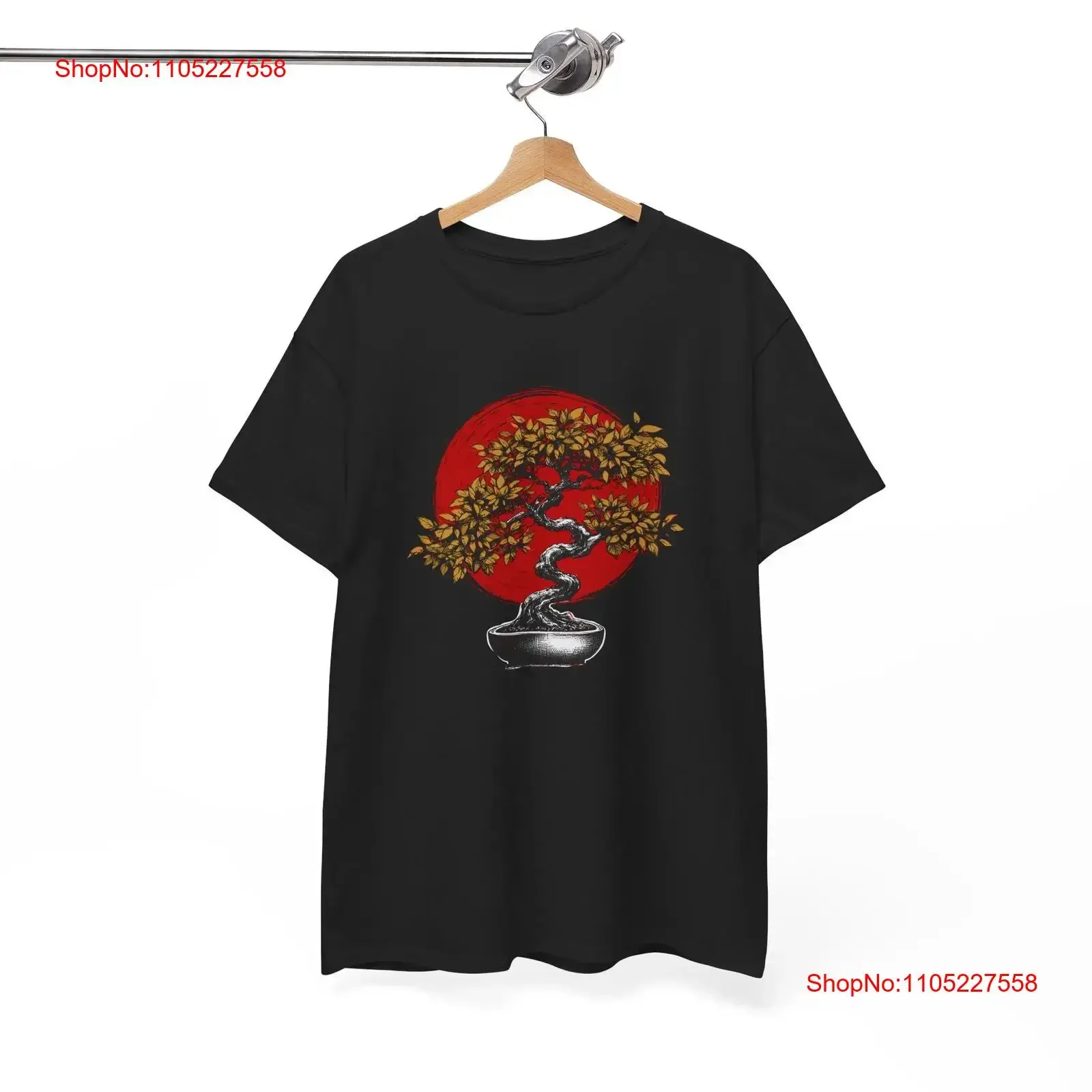 بونساي الأحمر إنسو زن دائرة اليابانية تي شيرت الطبيعة اليابانية خمر غسلها أوم الأعلى لارتداء اليومي ملابس الشارع الشهير غير رسمية #1