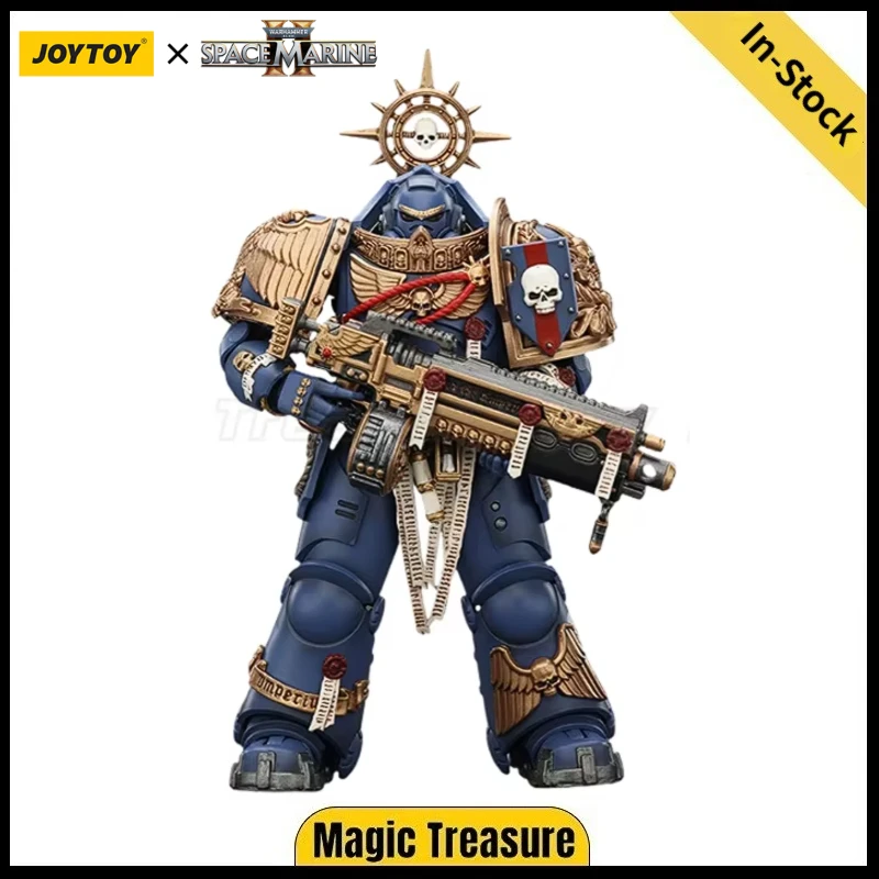 

【24 Hours Delivery】JOYTOY Warhammer 40K Ultramarines Heavy Relic Primus Armor with Heavy Relic Bolt Rifle 1/18 Anime Figure
