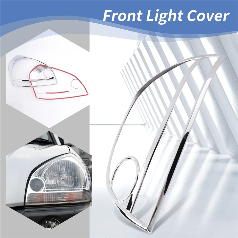 

Car Front Light Cover Headlight Frame Decoration For Hyundai Tucson 2006 2007 2008 2009