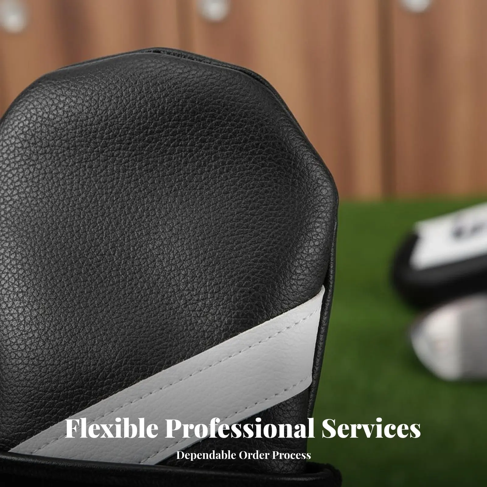 

3 Pieces Driver Wood Headcover Set Long-Lasting Sport Headcover Set PU Leather Sport Headcovers Snug Fit Driver Long-Range