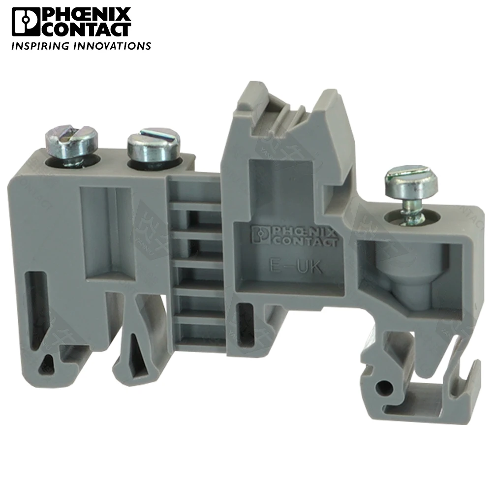 Genuine Phoenix Contact Connector  Control Cabinet Accessories Mounting on a DIN Rail  NS 32 or NS 35 E/UK 1201442 End Bracket