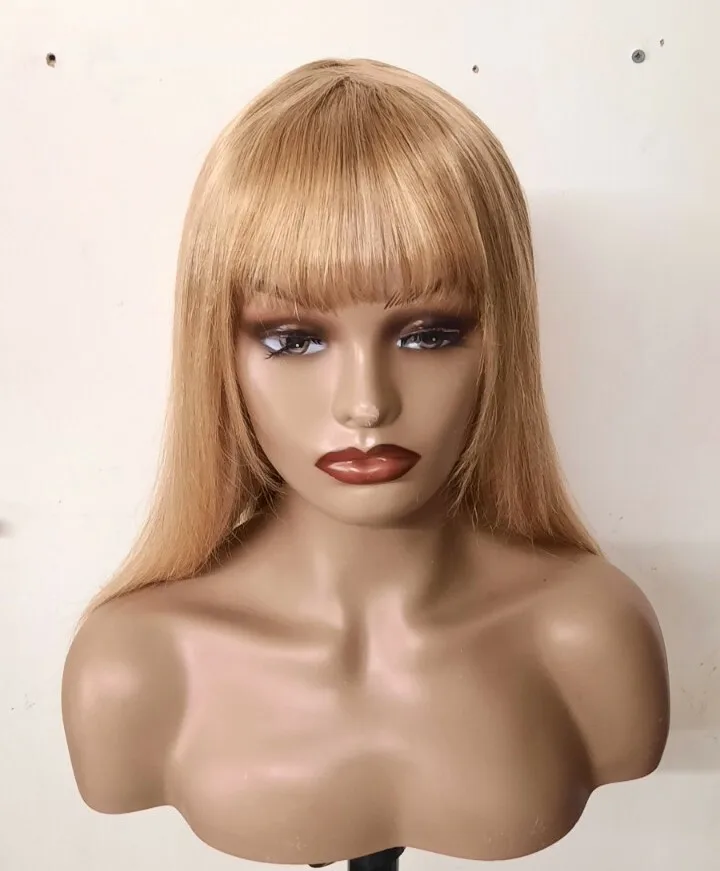 Brasileiro # P27/613 Peruca Reta Com Franja 18