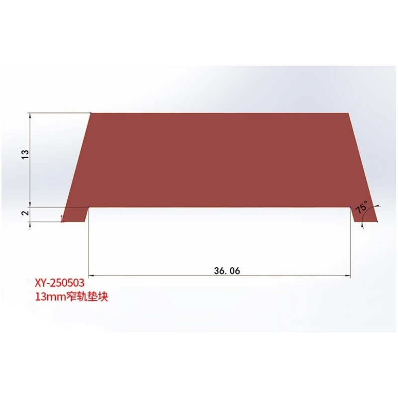 Angeleyes 18mm Narrow Gauge Spacer Blocks for Guiding Rings Photography Rings Horizontal Elevation Accessory Red & Black Color