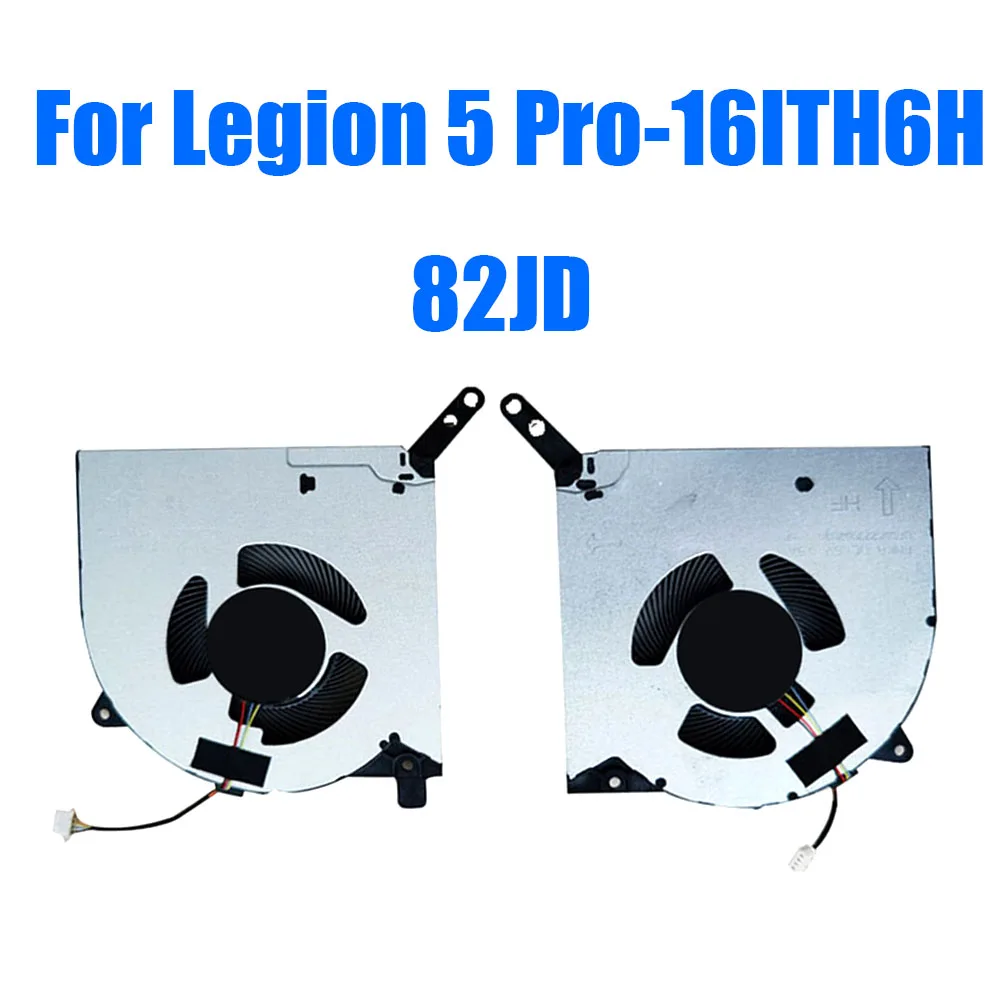 For Lenovo For Legion 5 Pro-16ITH6H 82JD DC5V Laptop CPU+GPU Fan