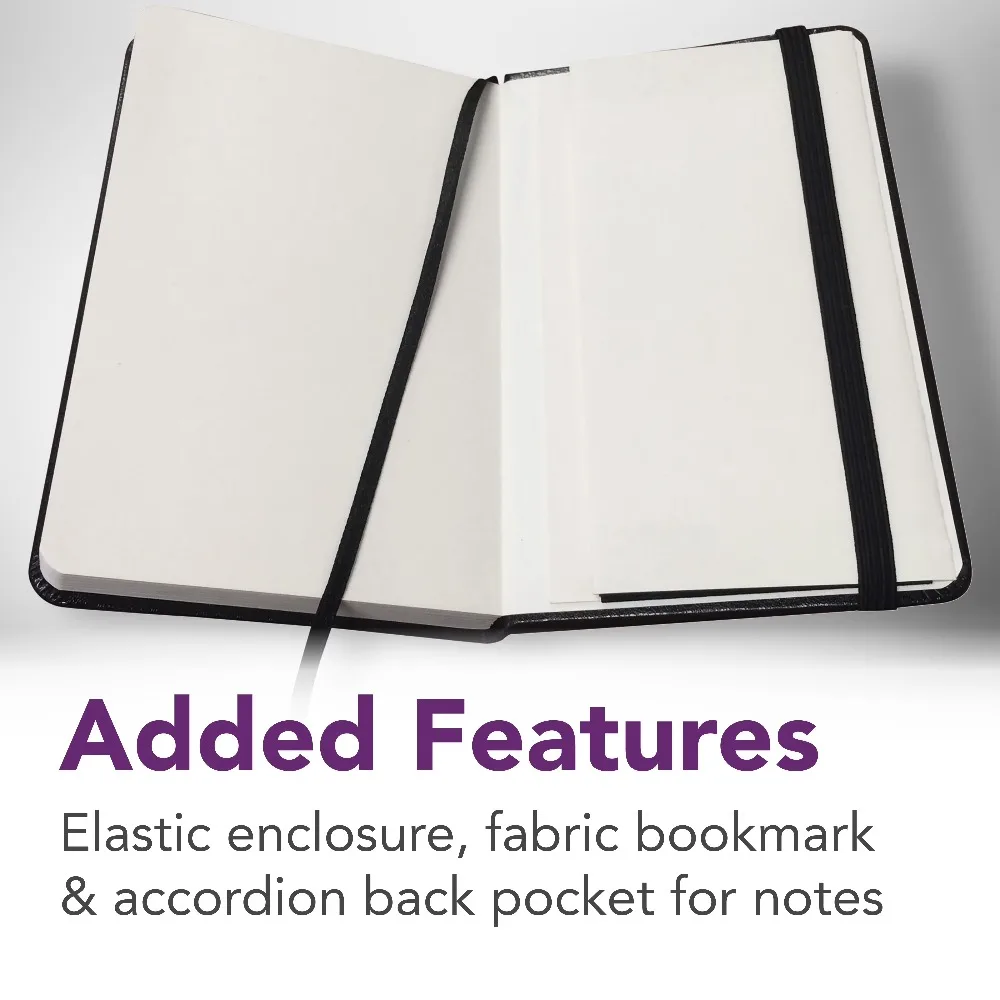 Daler-Rowney Simply... Sketchbook, Soft White Pages, (65lb/100g), Black Hardcover Binding, 144 Pages, 3.5" x 5.5" view 5