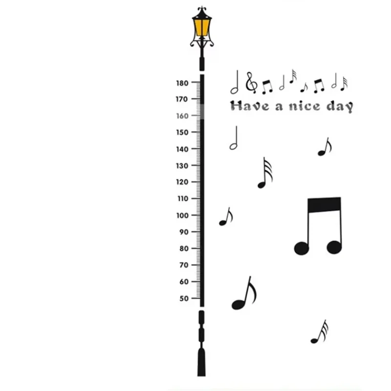 Cartoon Children's Height Measure Wall Sticker Cartoon Growth Chart Baby Room Wall Sticker Home Decoration Acrylic Wall Sticker