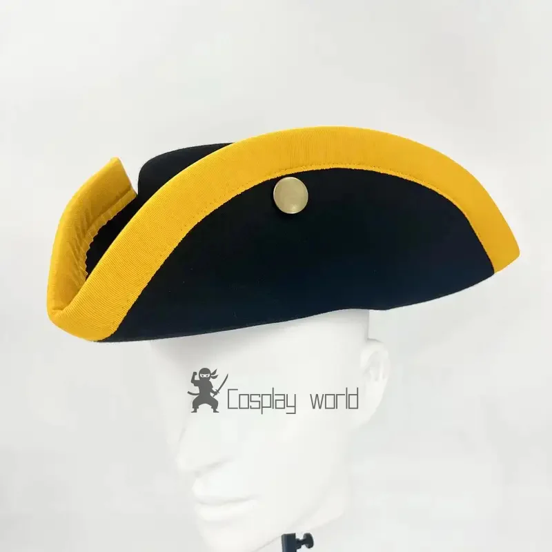 

Британская шляпа-треуголка 18-го века, простая история, кепка Питера Великого, ретро-опора для взрослых, вечерние шляпы, праздничные подарки на день рождения