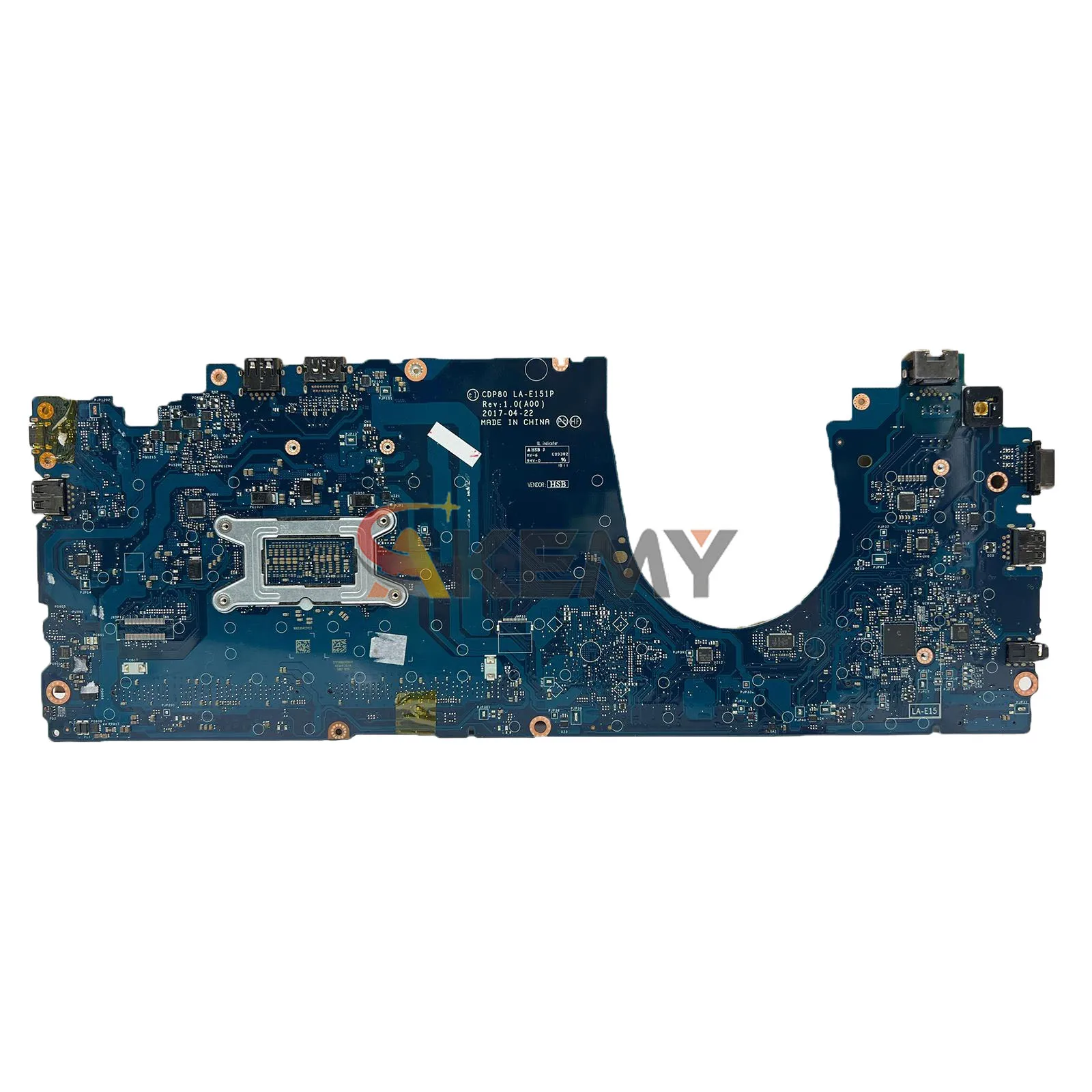 เมนบอร์ดสำหรับ Dell Latitude 5580 รุ่น CDP80 LA-E151P รองรับซีพียู i5 i7 รุ่นที่ 6/7 รหัส 00C144 08T984 0F3F59 0GDGX9 ผ่านการทดสอบแล้ว 100%
