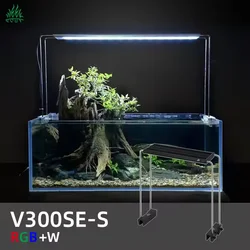 WEEK AQUA V Series Button Control Version Paludarium LED Light RGB+W Amphibious Tank High Stand Lamp 30-140cm