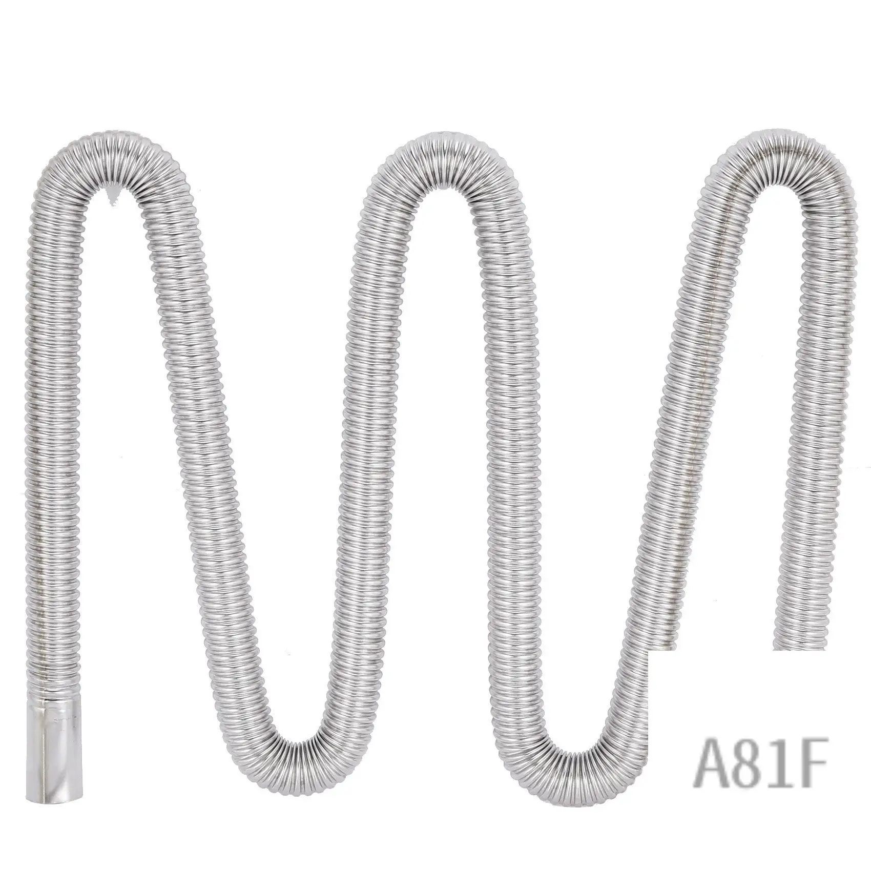 

200Cm Car Air Parking Heater Exhaust Pipe With 2 Clamps Fuel Tank Exhaust Pipe Hose Tube For Crude Oil-Heater