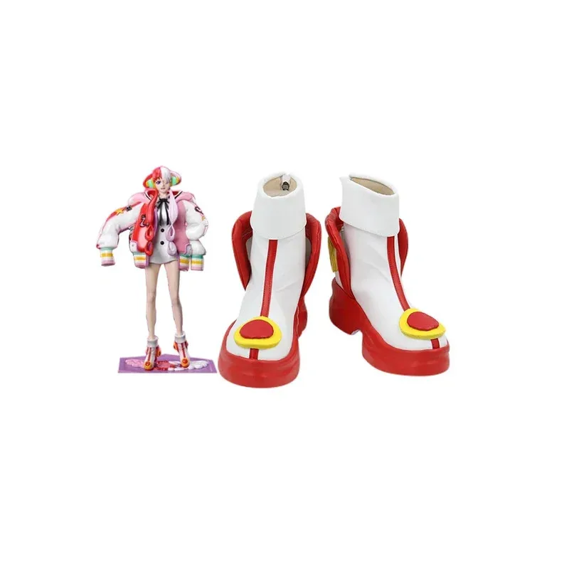 

NewAnime film Red UTA PU leather shoes custom made UTA shoes Halloween carnival boots Women Men2025