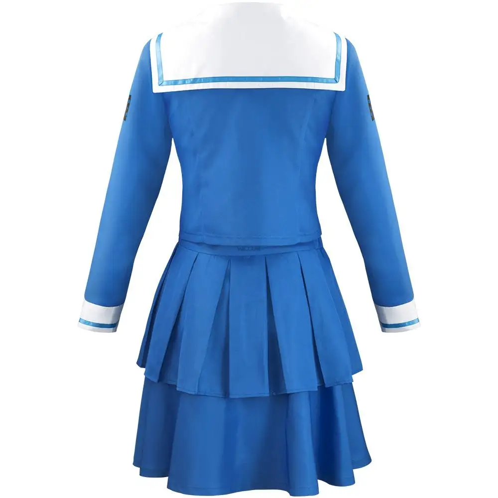 Anime Danganronpa Chabasira Tenko Pakaian Pelaut Wanita JK mundurek szkolny Naval costum Wanita Karnaval Halloween Kostum Cosplay