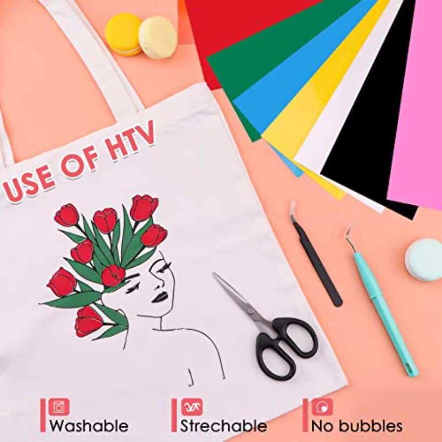 Auto Heat Press Machine for T Shirts and 38 Pcs Accessories Bundle for Cricut Joy