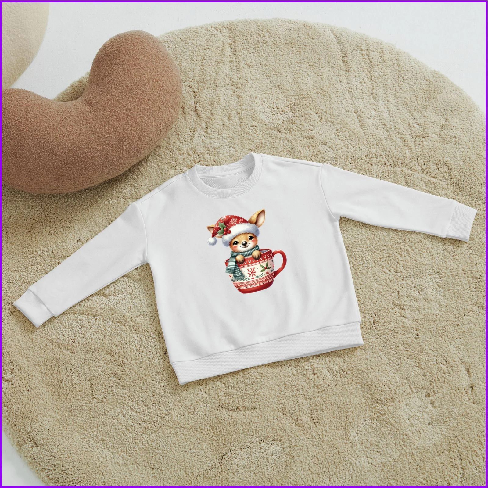 Cute Cartoon Christmas Squirrel With Christmas Merry Gift Coffee Sja3097 Kids Boys Girls Hoodies Sweatshirts Nightmare Wednesday