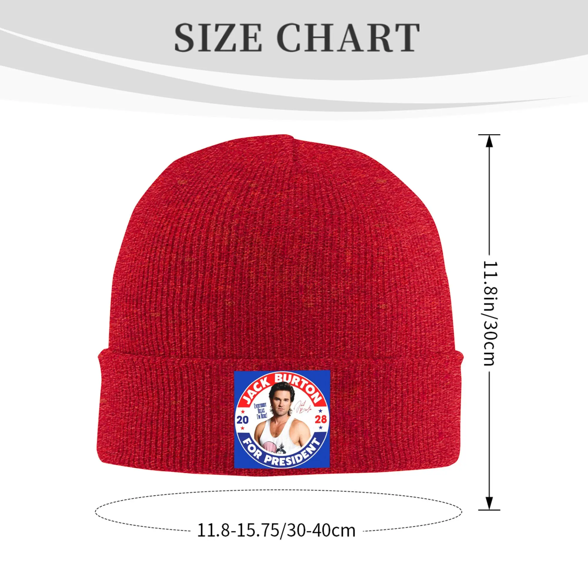 Jack Burton For President 2028 Big Trouble In Little China Winter Skullies Beanies Hat Warm Autumn Knitted Hats Bonnet Caps